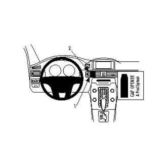 Brodit ProClip montážna konzola pre Volvo S80/V70 II/XC70 12-16, na stred vľavo