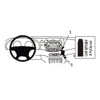 Brodit ProClip montážna konzola pre Nissan Almera Tino 01-03, na stred