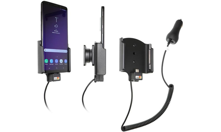 Brodit držiak do auta na Samsung Galaxy S9+ bez puzdra, s nabíjaním z cig. zapaľovača