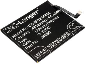 Batérie pre Motorola Moto E5 Plus a E4 Plus, (ekv.HE50), 4850mAh
