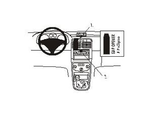 Brodit ProClip montážna konzola pre Peugeot 307 01-09, na stred vľavo