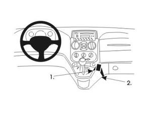Brodit ProClip montážny držiak pre Fiat Doblo 01-09, pre stred