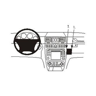 Brodit ProClip montážna konzola pre Mercedes Benz G-Class 01-14/Puch G 4X4 01-14, na stred