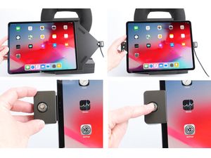 Brodit držiak do auta na Apple iPad Pro 12,9” 2020/2018 bez puzdra so skrytým nabíjaním/zámok