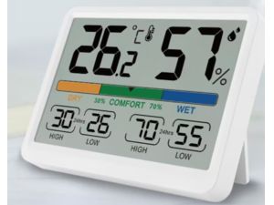 Teplomer LCD s vlhkomerom