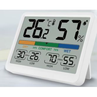 Teplomer LCD s vlhkomerom