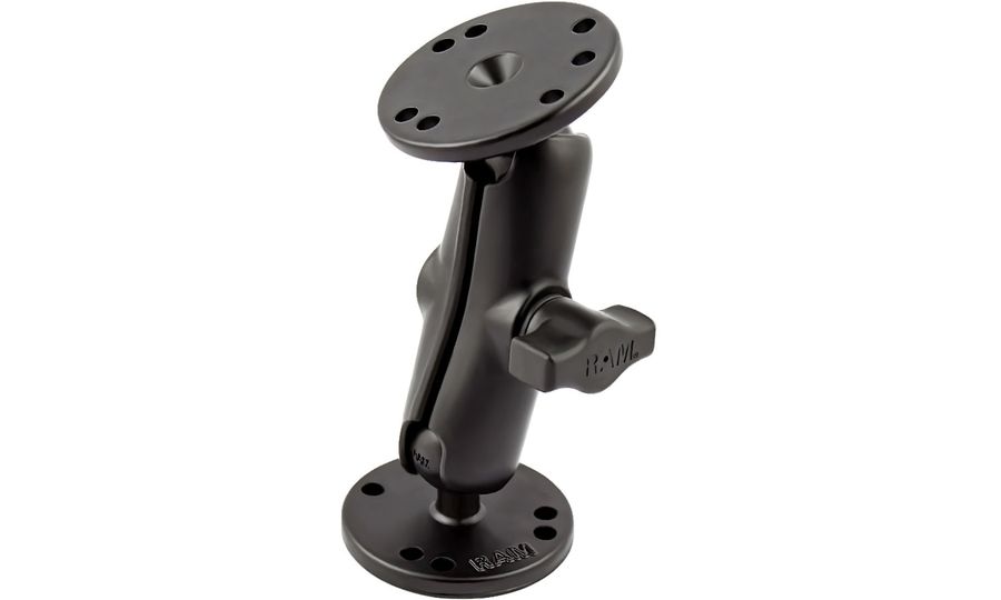 RAM Mounts rameno, kovové, pre 1" guľové čapy (94 mm) + 2x AMPS krúžkový adaptér, RAM-B-101U