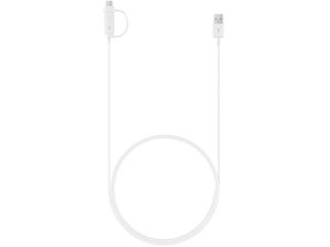 Samsung Kombinovaný dátový a nabíjací kábel USB-C/MicroUSB, 1 m, biely