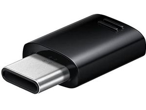 Samsung EE-GN930BB Adaptér USB-C na microUSB, ekologické balenie, čierny