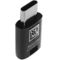 Samsung EE-GN930BB Adaptér USB-C na microUSB, ekologické balenie, čierny