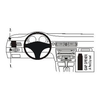 Brodit ProClip pre BMW 316-330/E90/E91/ E92/E93 05-12, (len drevený dekor), ľavý
