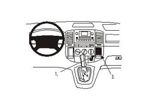 Brodit ProClip montážna konzola pre Toyota Corolla Verso 02-03, na stred vpravo