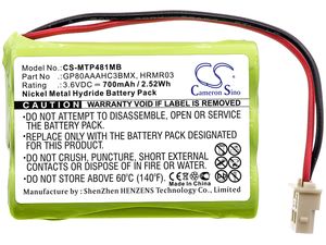 Batéria pre Motorola MBP481 Motorola MBP482, Motorola MBP483, 700 mAh