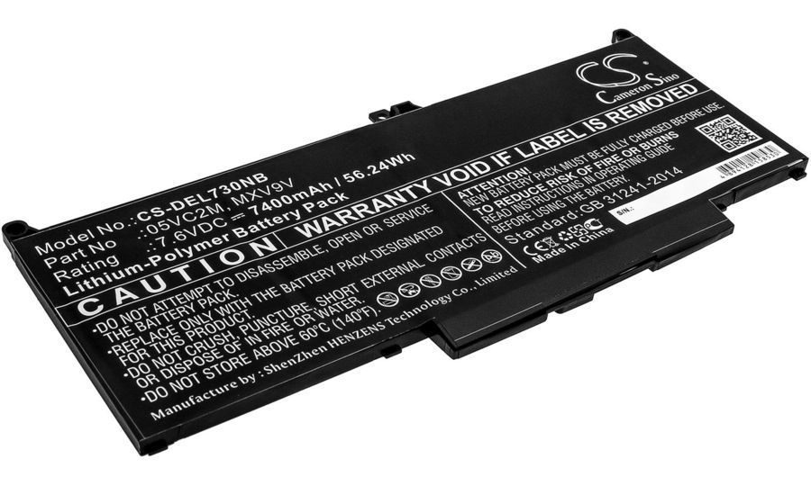 Batéria pre Dell Latitude 13 7300, Latitude 14 7400, Latitude 7400 a ďalšie, 7400 mAh, Li-Pol