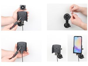 Držiak Brodit pre Samsung Galaxy Xcover 7, bez puzdra, skryté nabíjanie