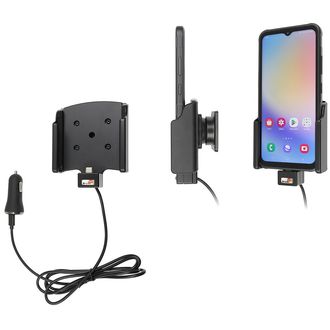 Držiak Brodit pre Samsung Galaxy Xcover 7, bez puzdra, s nabíjaním cez cigaretový zapaľovač/USB-C