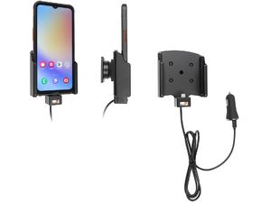 Držiak Brodit pre Samsung Galaxy Xcover 7, bez puzdra, s nabíjaním cez cigaretový zapaľovač/USB-C