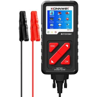 Konnwei KW710 tester batérií, 6V/12V/24V, grafický displej