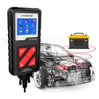 Konnwei KW710 tester batérií, 6V/12V/24V, grafický displej