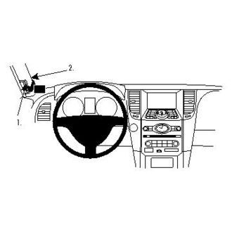 Brodit ProClip montážna konzola pre Infiniti FX37 16-15, FX50 09-13, QX70-15-19, vľavo na stĺpik