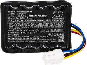 Batéria pre Ferrex R800 Smart, Worx Landroid S Basic, Landroid S300 a ďalšie, 20 V, 3,4 Ah