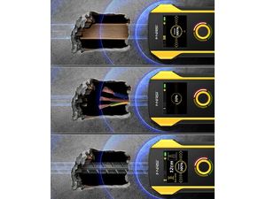 FNIRSI WD-02 Detektor káblov, železa a dreva s LCD displejom