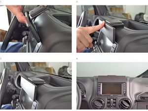 Brodit ProClip montážna konzola pre Jeep Wrangler 11-18, zosilnený, na stred