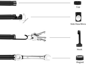 Inskam 108A USB-C/USB endoskop, 11,2 mm sonda, 1944p, automatické zaostrovanie, 3,5 m kábel