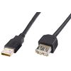PremiumCord Predlžovací kábel USB, 3 m, čierny