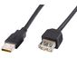 PremiumCord Predlžovací kábel USB, 5 m, čierny