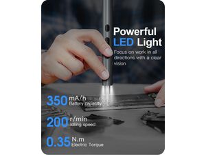 UF-TOOLS elektrický akumulátorový skrutkovač 36v1 s puzdrom, USB-C