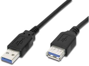 Predlžovací kábel USB Premiumcord, USB 3.0, 3 m, čierny