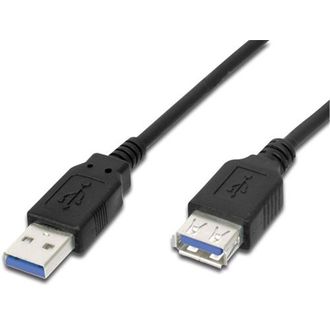 Predlžovací kábel USB Premiumcord, USB 3.0, 5 m, čierny