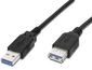 Predlžovací kábel USB Premiumcord, USB 3.0, 3 m, čierny