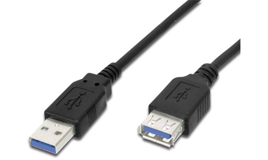 Predlžovací kábel USB Premiumcord, USB 3.0, 3 m, čierny