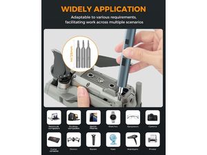 UF-TOOLS elektrický akumulátorový skrutkovač 57v1, strieborný, USB-C