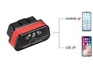 Konnwei KW901 Nízkoprofilová autodiagnostika OBD II Bluetooth 5.0 pre Android a iOS