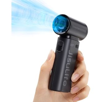 JisuLife Life 9, prenosný ventilátor, 5 rýchlostí, kapacita batérie 5000 mAh, čierny