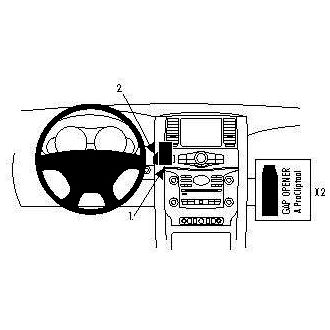 Brodit Montážny držiak ProClip pre Nissan Patrol 11-19/Infiniti QX56 11-13/QX80 15-19, pre stred