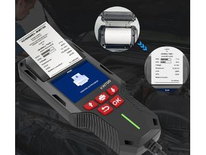 KONNWEI KW700 Professional, tester autobatérií 12 a 24 V s integrovanou tlačiarňou