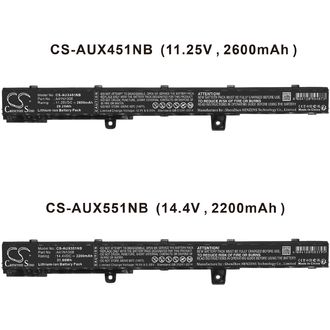 Batéria pre Asus X551C, X551CA, X451MA, X551MA a ďalšie, 2600 mAh, 11,25 V, Li-Ion