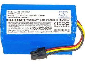 Batéria pre Fomt R620c, Haier T322/J300s, Liectroux Dh860, Tcl S15, Tomefon a ďalšie, 2600 mAh, Li-I