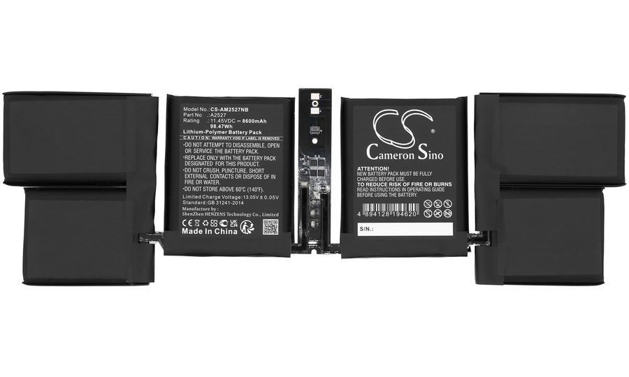 Batéria pre Apple Macbook 18.1, Macbook 18.2, Macbook 16" A2485 Late 2021, 8600 mAh, Li-Pol