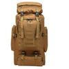 Taktické armádne krížové telo, 80 l, systém MOLLE, opasok, khaki