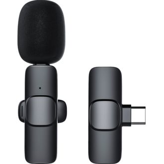 Bezdrôtový kondenzátorový klopový mikrofón, USB-C