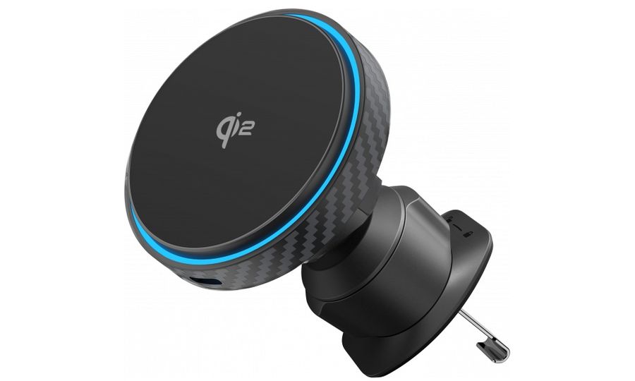 Bezdrôtový nabíjací držiak do auta Proove Graphite Circle Qi2 15W