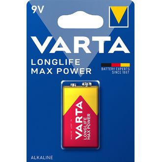 Varta Longlife Max Power 9V, 1 batéria