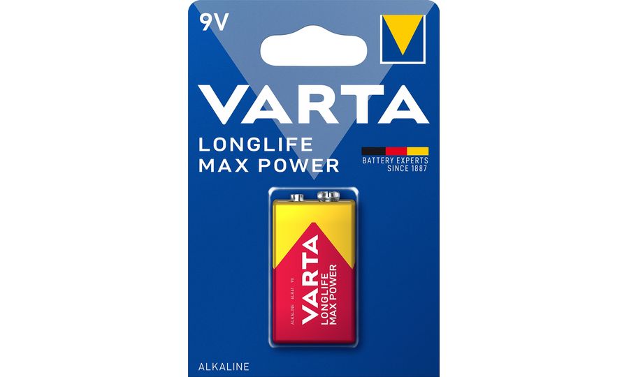 Varta Longlife Max Power 9V, 1 batéria