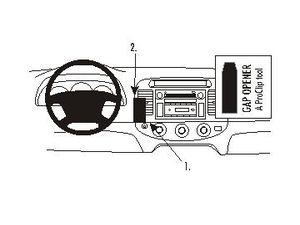 Brodit ProClip montážna konzola pre Toyota Camry 02-06, na stred