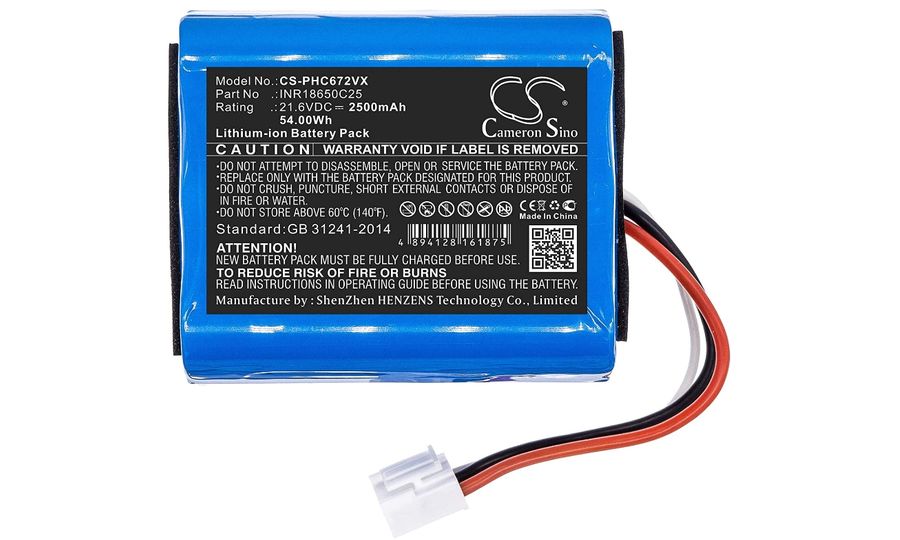 Batéria pre Philips SpeedPro / SpeedPro Aqua a série FC6729/01, FC6728/01, 2500 mAh, Li-Ion